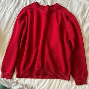 Lands End Vintage Red Sweater